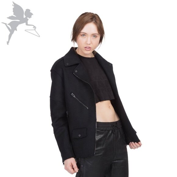 ALEXANDER WANG X H&M Wool blend oversized moto jacket